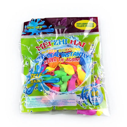 Tragbare Luft-Wasser-Bomben-Ballonpumpe mit Luftballons für Kinderpartys, Outdoor-Spielzeugballons (Pumpe und Luftballons, zufällige Farbe).