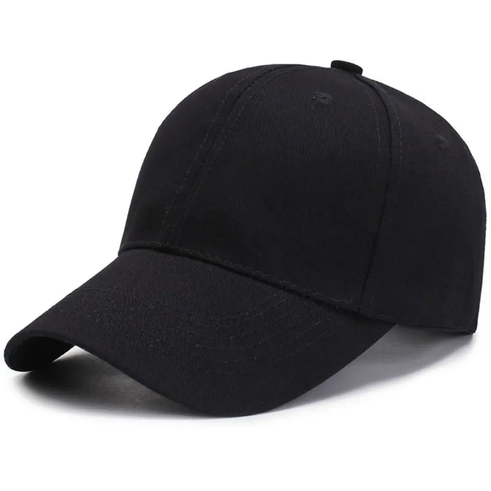 Baseballkappen, Schwarz, für Herren und Damen, Sportkappe, verstellbare Baseballkappe aus Baumwolle, lässige Sommermütze