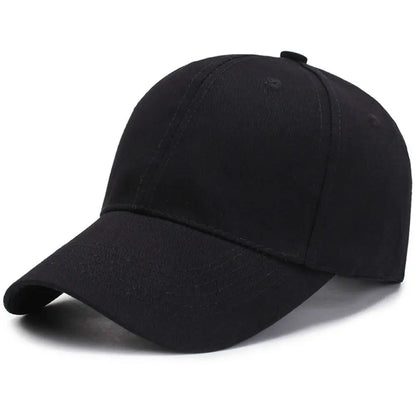 Baseballkappen, Schwarz, für Herren und Damen, Sportkappe, verstellbare Baseballkappe aus Baumwolle, lässige Sommermütze