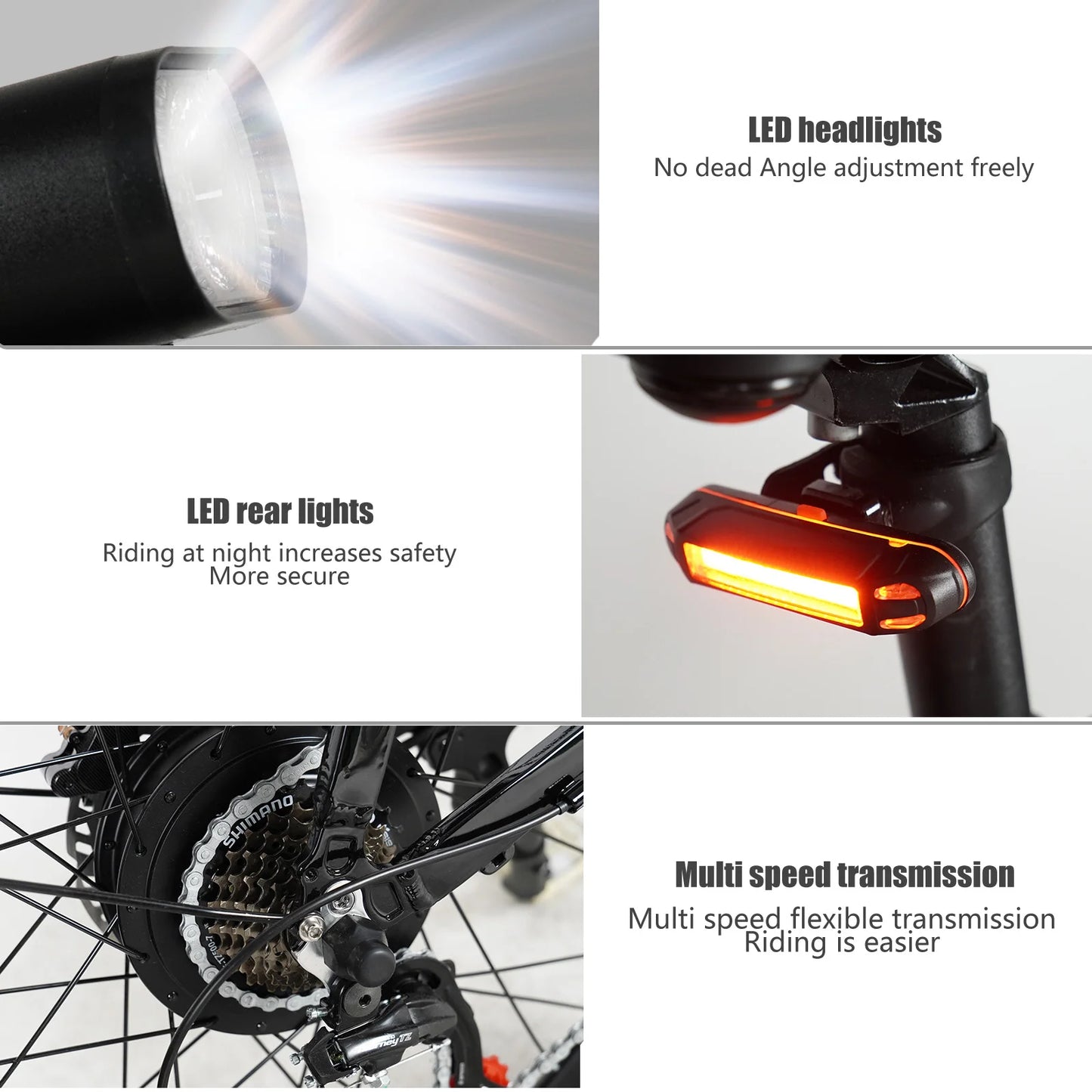 26-Zoll Elektro-Fahrrad 1000W Motor 48V/17Ah, E-Bike für Erwachsene - modernes Design, starke Leistung und hohe Reichweite