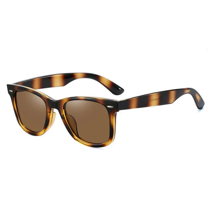 Polarisierte Sonnenbrille Damen Herren Retro 80er Pilot UV400 Quadratisch