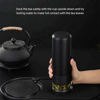 500 ml Tee-Ei Isolierflasche Edelstahl Isolierbecher mit unabhängigem Tee-Aufbewahrungsgriff Reisebecher Business Cup Geschenke