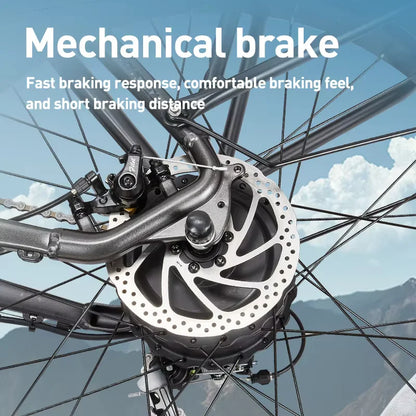Elektro-Mountainbike – 250/1000W Power, 48V 20Ah Akku, 26" Fatbike mit 36-monatiger Gewährleistung