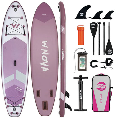 SUP aufblasbares Paddleboard 350 cm Outdoor-Wasserstation-Board, leicht zu transportieren, geeignet für Outdoor-Wasser-Yoga, Angeln, Fitness, Familienreisen, mit Zubehör, geeignet für Anfänger. Mehrere Größen und