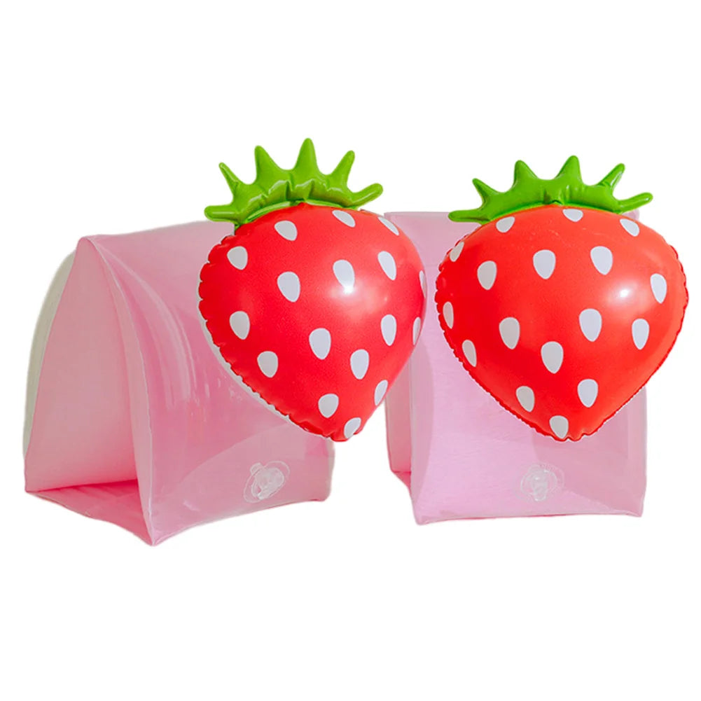 2 Stück Arm Float Erwachsene Kinder schwimmen aufblasbare Arm ringe aufblasbare Schwimmbad Boje Armbänder Doppel airbag Schwimm zubehör