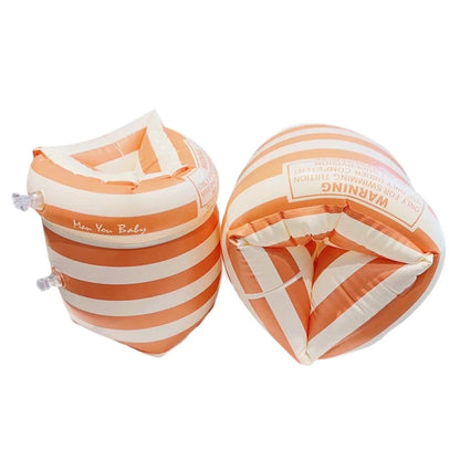 2 Stück Arm Float Erwachsene Kinder schwimmen aufblasbare Arm ringe aufblasbare Schwimmbad Boje Armbänder Doppel airbag Schwimm zubehör