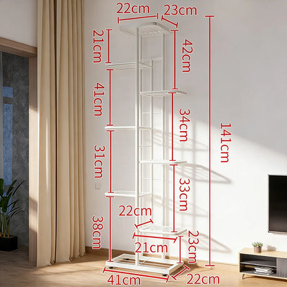 Pflanzenständer Metall Blumenständer 4/6/9 Pflanzen Eckregal Balkon