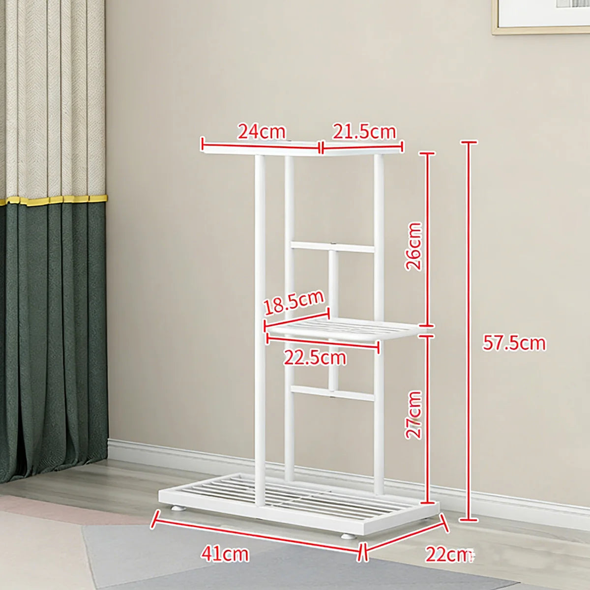 Pflanzenständer Metall Blumenständer 4/6/9 Pflanzen Eckregal Balkon