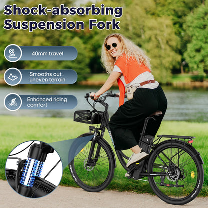 26-Zoll E-Bike Langlebig, kraftvoll & komfortabel unterwegs mit 36-monatiger Gewährleistung