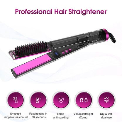 3in1 Haarglättungsbürste Glättkamm Ionen Haarstyler 120–230°C 60–100W