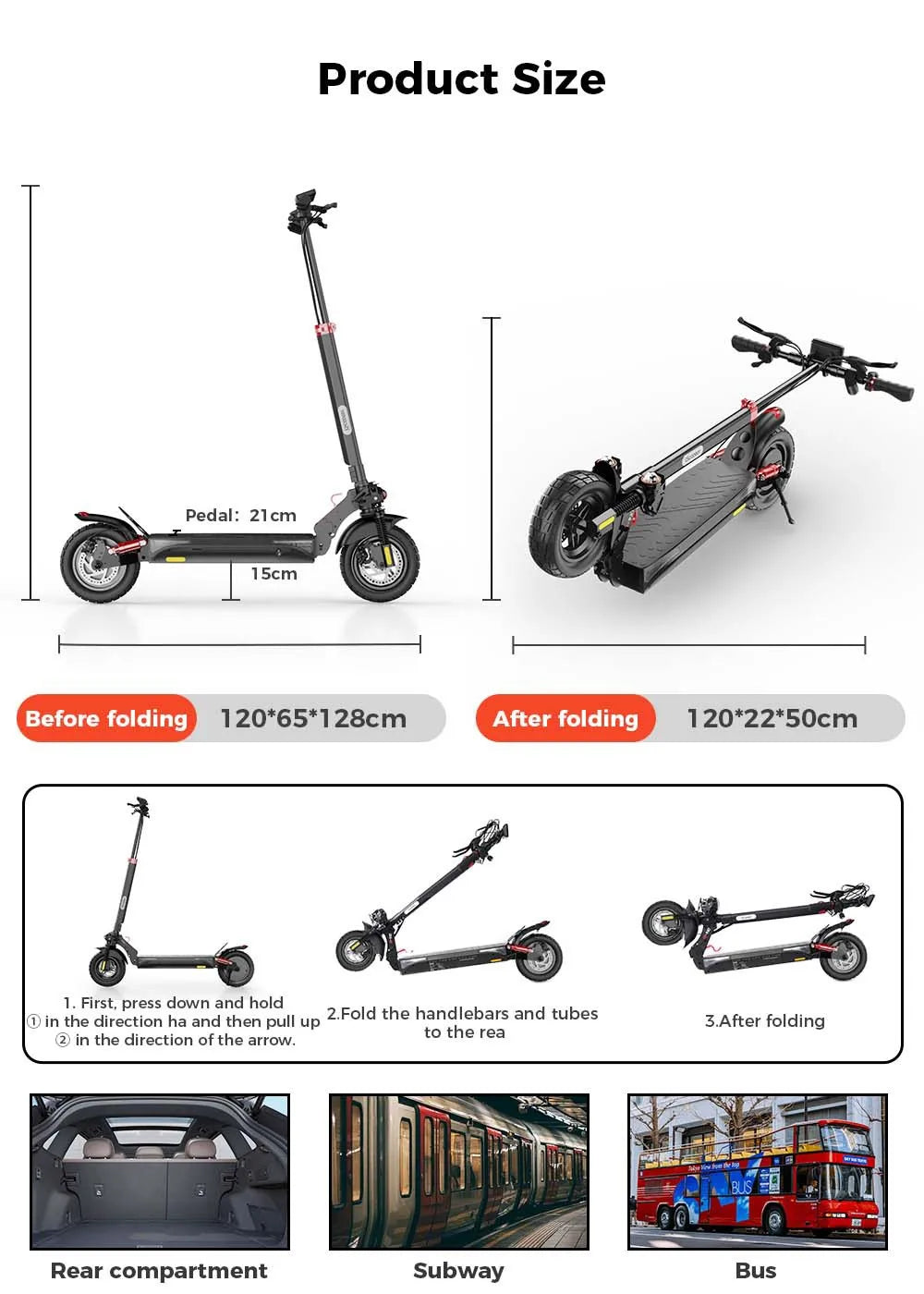 iScooter Luxus Elektroroller e- Scooter, 45 km/h, 40km Reichweite und 36-monatiger Gewährleistung