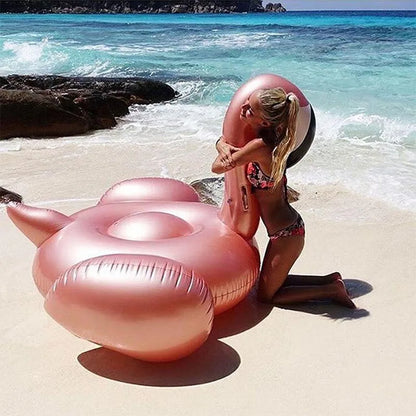 XXL Flamingo Luftmatratze Aufblasbar Pool Schwimminsel Badeinsel Rosa PVC