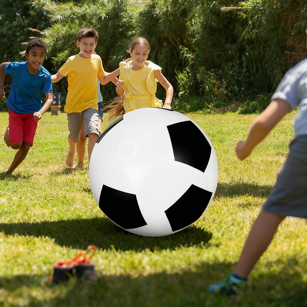 1 Stück aufblasbarer Riesen-Fußball, langlebiger PVC-Ballon für Wasserpartys, Schwimmbad, Strandparty, Unterhaltungszubehör