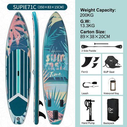 SUP Board Aufblasbar Komplettset Stand Up Paddle Board 190 kg PVC