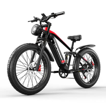 Sportliches 26-Zoll E-Mountainbike| 1000W Motor, 48V 22Ah Akku und hoher Reichweite – mit 36-monatiger Gewährleistung