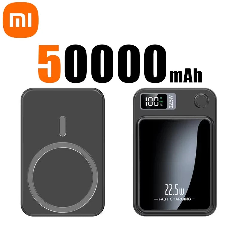 100000 mAh Power Bank Drahtlose Schnelle Ladegerät MagSafe für iPhone Huawei Samsung