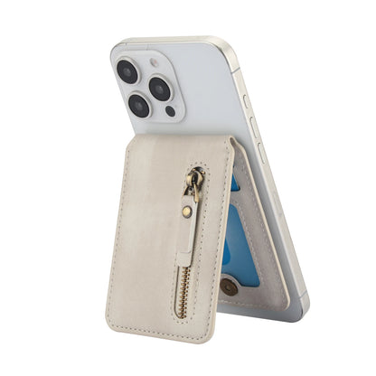 Magnetische Geldbörse Hülle mit Kartenhalter & Reißverschluss – kompatibel mit iPhone 16 Pro Max / 15 / 14 / 13 / 12 (MagSafe)