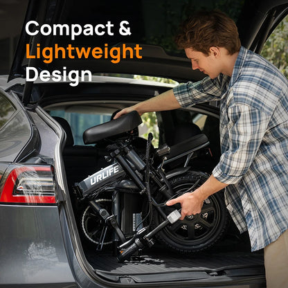 Kompaktes 14" Falt-E-Bike mit 250W & 48V Power für Stadt & Alltag