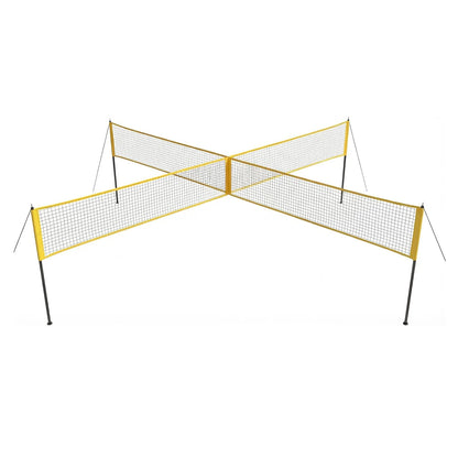 Volleyball Netz 4,3 - 8,5 m Set Höhenverstellbar Outdoor Garten Strand mit Tasche
