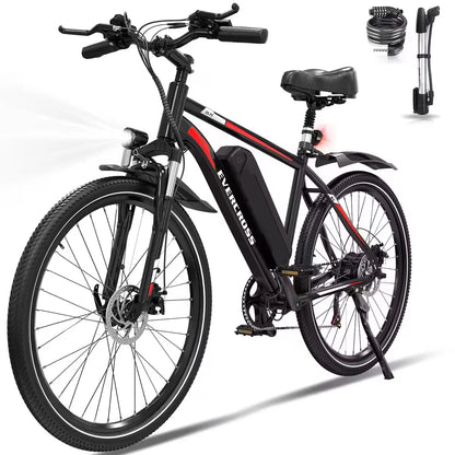 26-Zoll  Elektrofahrrad für Erwachsene 7-Gang E- Mountainbike mit 250W Motor
