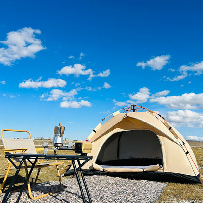 Pop Up Campingzelt 3-4 Personen Automatikzelt Wasserdicht Strandzelt Outdoor