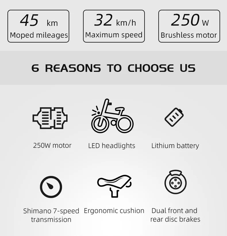 27,5-Zoll Elektrofahrrad 250W, 36V 7,8Ah Lithium Akku - Dein stylischer Einstieg in die urbane E-Mobilität