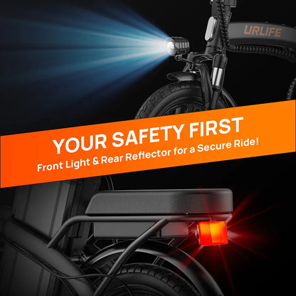 Kompaktes 14" Falt-E-Bike mit 250W & 48V Power für Stadt & Alltag