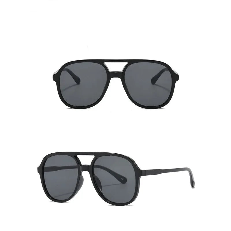 Pilotensonnenbrille Damen Herren Retro UV400 Quadratisch Vintage Unisex