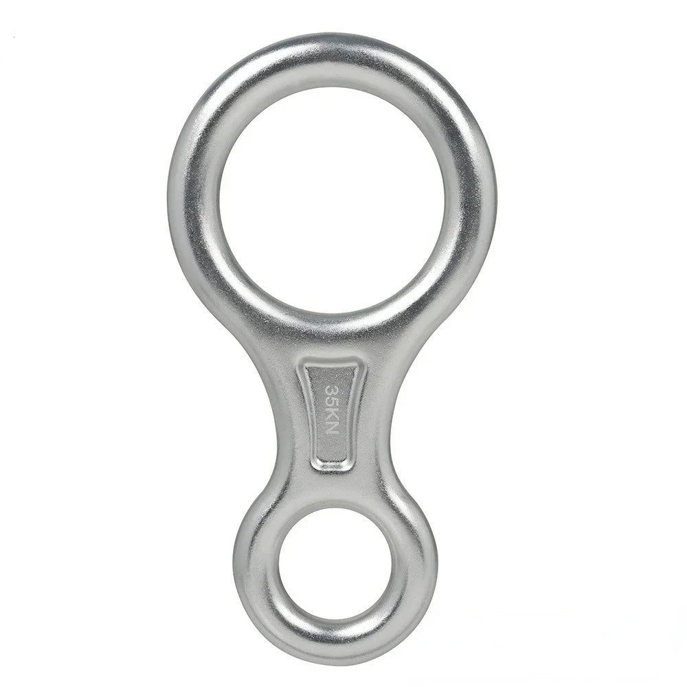 Abseilgerät 8er Aluminium 35 kN – Sicherungsgerät Figure 8 Klettergerät Abseilachter Klettern Canyoning