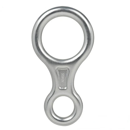 Abseilgerät 8er Aluminium 35 kN – Sicherungsgerät Figure 8 Klettergerät Abseilachter Klettern Canyoning