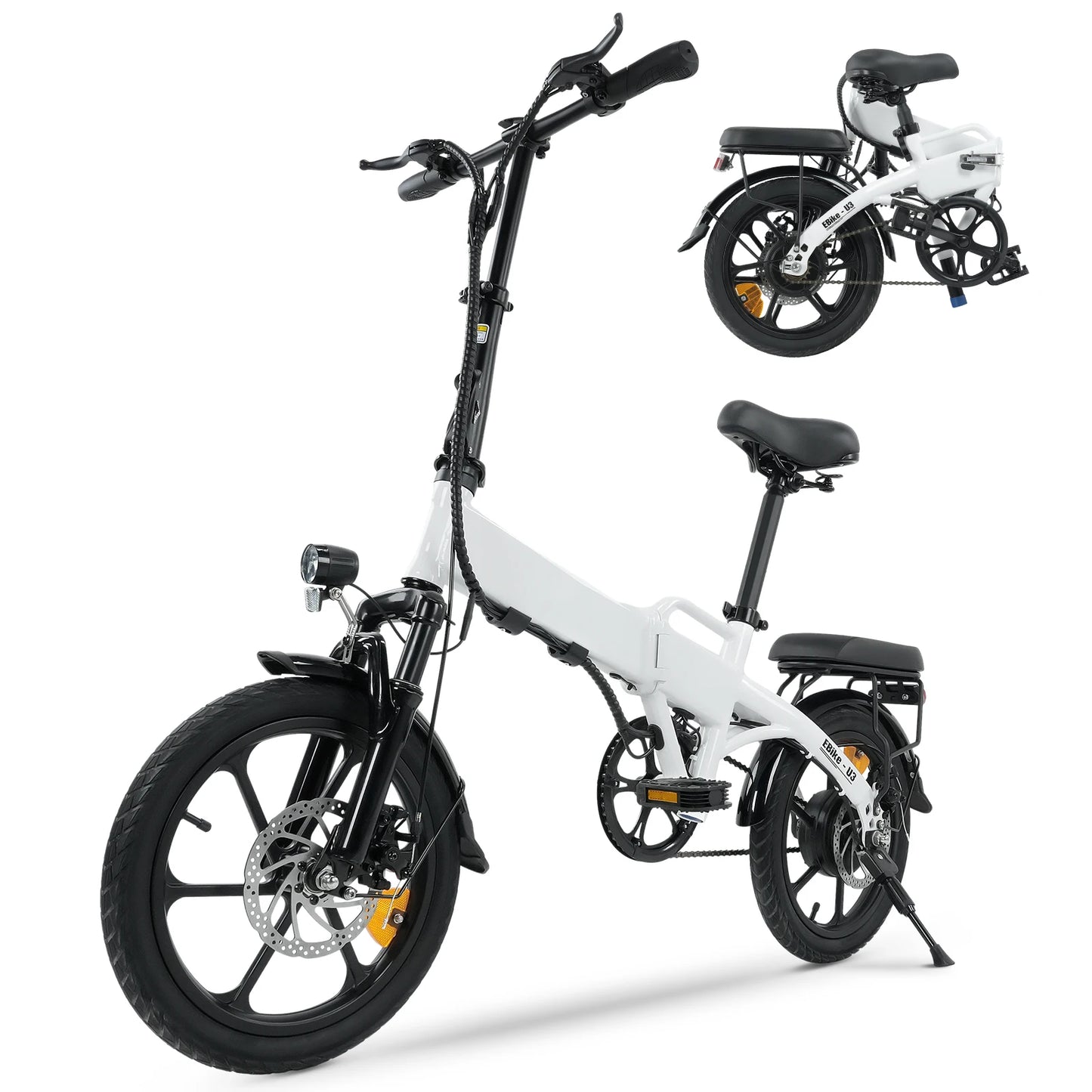 Faltbares E-Bike 16" – 250W Motor | 36V 17,5Ah Akku | City Pedelec bis 25 km/h | 60 km Reichweite