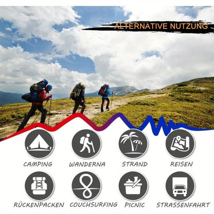 Selbstaufblasende Isomatte für Camping, Eingebaute Fußpumpe Campingmatratze Tragbares Luftbett Wasserdicht für Reisen Backpacking Trekking Wandern