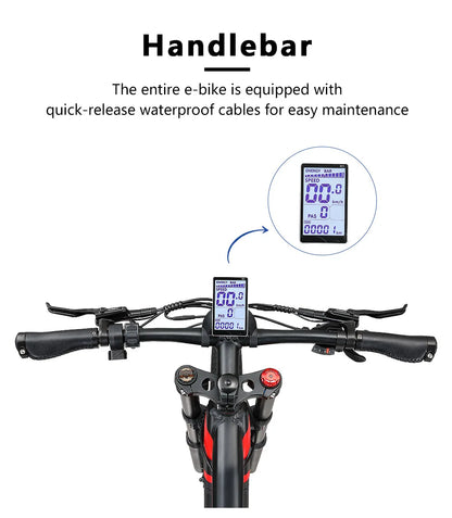 Power trifft Style: Elektro Fahrrad 1000W – 27,5-Zoll, 50 km/h, 100 km Reichweite - mit 36-monatiger Gewährleistung