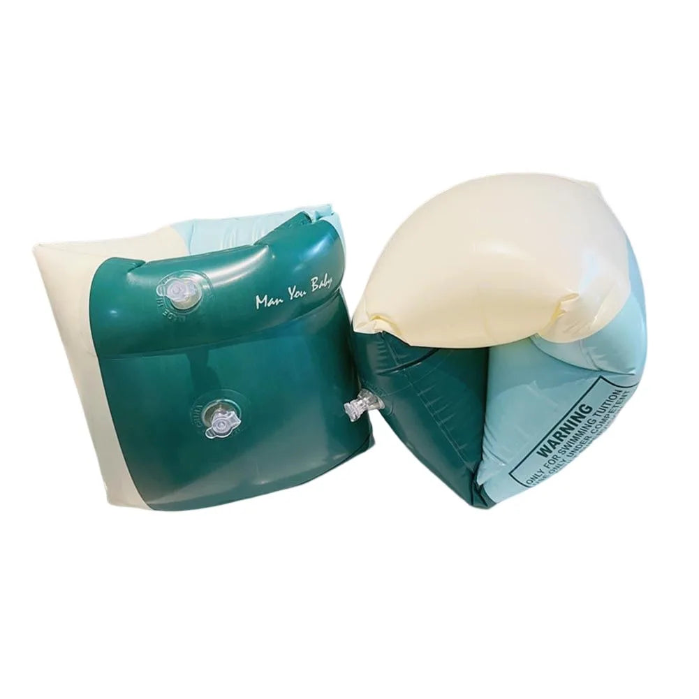 Schwimmflügel Kinder Erwachsene Aufblasbar Doppel Airbag Armringe Pool