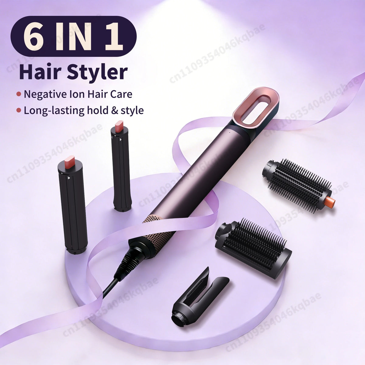 6in1 Haarstyler 1300W Ionen Air Styler Locken Föhn Bürste