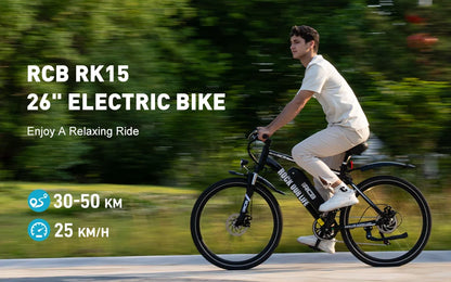 26-Zoll Elektrofahrrad für Erwachsene 7-Gang E- Mountainbike mit 250W Motor