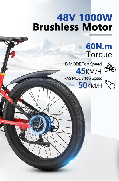 Power trifft Style: Elektro Fahrrad 1000W – 27,5-Zoll, 50 km/h, 100 km Reichweite - mit 36-monatiger Gewährleistung