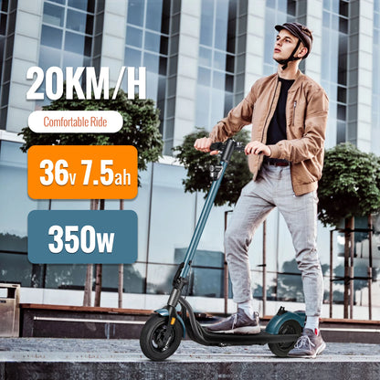 E-Scooter mit 10-Zoll Luftreifen| Fahrkomfort trifft modernes Design - mit 36-monatiger Gewährleistung