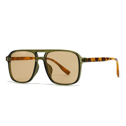 Retro Sonnenbrille für Damen & Herren | Doppel-Brücke Design, UV400 Schutz, Vintage Gradient Shades