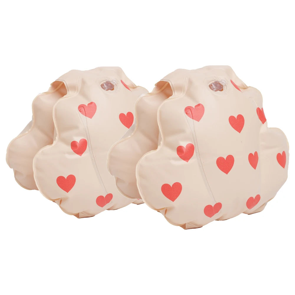 2 Stück Arm Float Erwachsene Kinder schwimmen aufblasbare Arm ringe aufblasbare Schwimmbad Boje Armbänder Doppel airbag Schwimm zubehör
