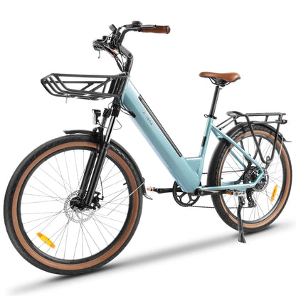 26-Zoll Trekking E-Bike / Citybike | 36 V 16 Ah Lithium Akku - Robustes Modell für zwei Personen – mit 36-monatiger Gewährleistung