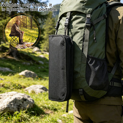 Faltbarer Outdoor-Hocker im Handtaschen-Stil, Tragbarer Leichter Taschen-Campingstuhl für Angeln, Reisen, Picknick, Wandern, Outdoor-Sitzgelegenheit