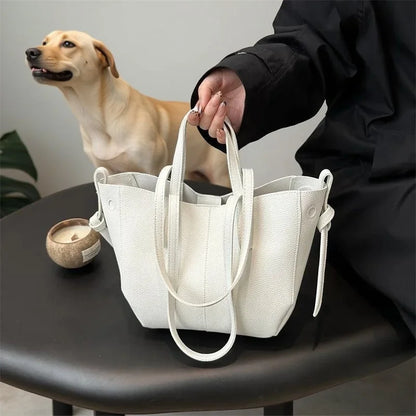 Damen Handtasche PU-Leder Shopper Tragetasche Schultertasche Große Hobo Bag Freizeit Business