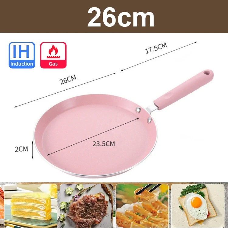 Antihaft Pfannkuchenpfanne – Aluminium Bratpfanne Induktion Gas Eierpfanne Crepes Camping