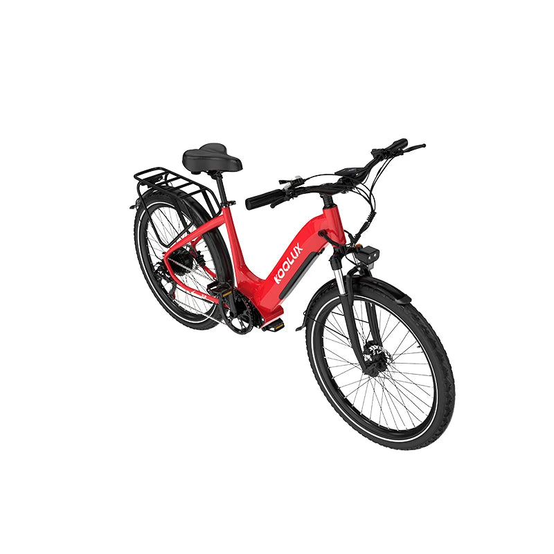 E-Bike 26 Zoll – 500W City Elektrofahrrad für Herren, 48V 15Ah Akku, Fat Tire, CE-zertifiziert, City Cruiser