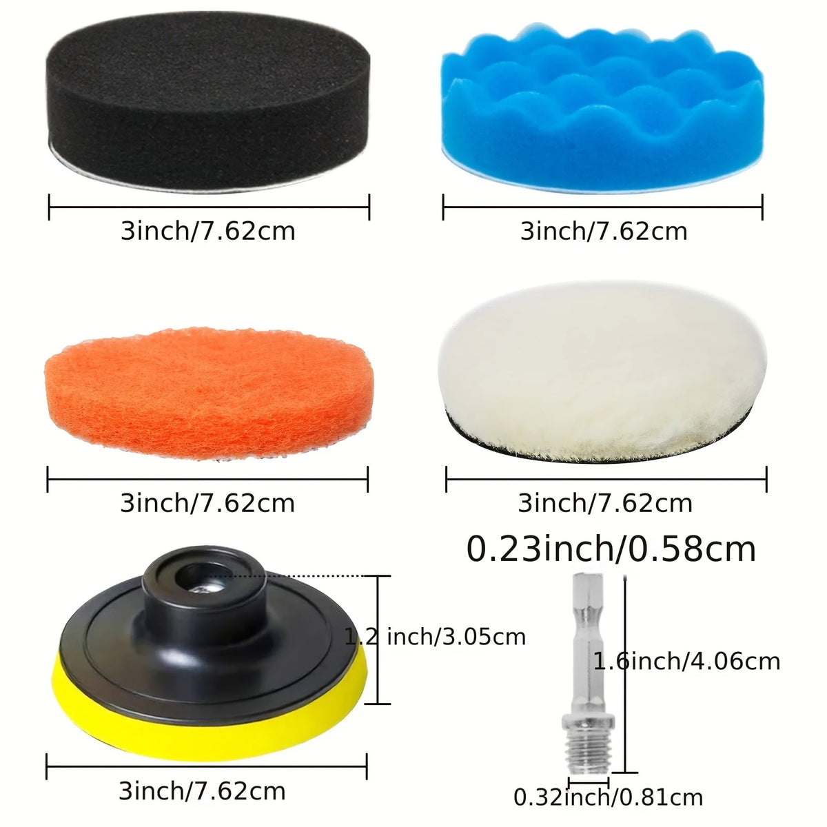 68tlg Scheinwerfer Reparatur Set 75mm Polierset Schleifpapier Polierpads Auto