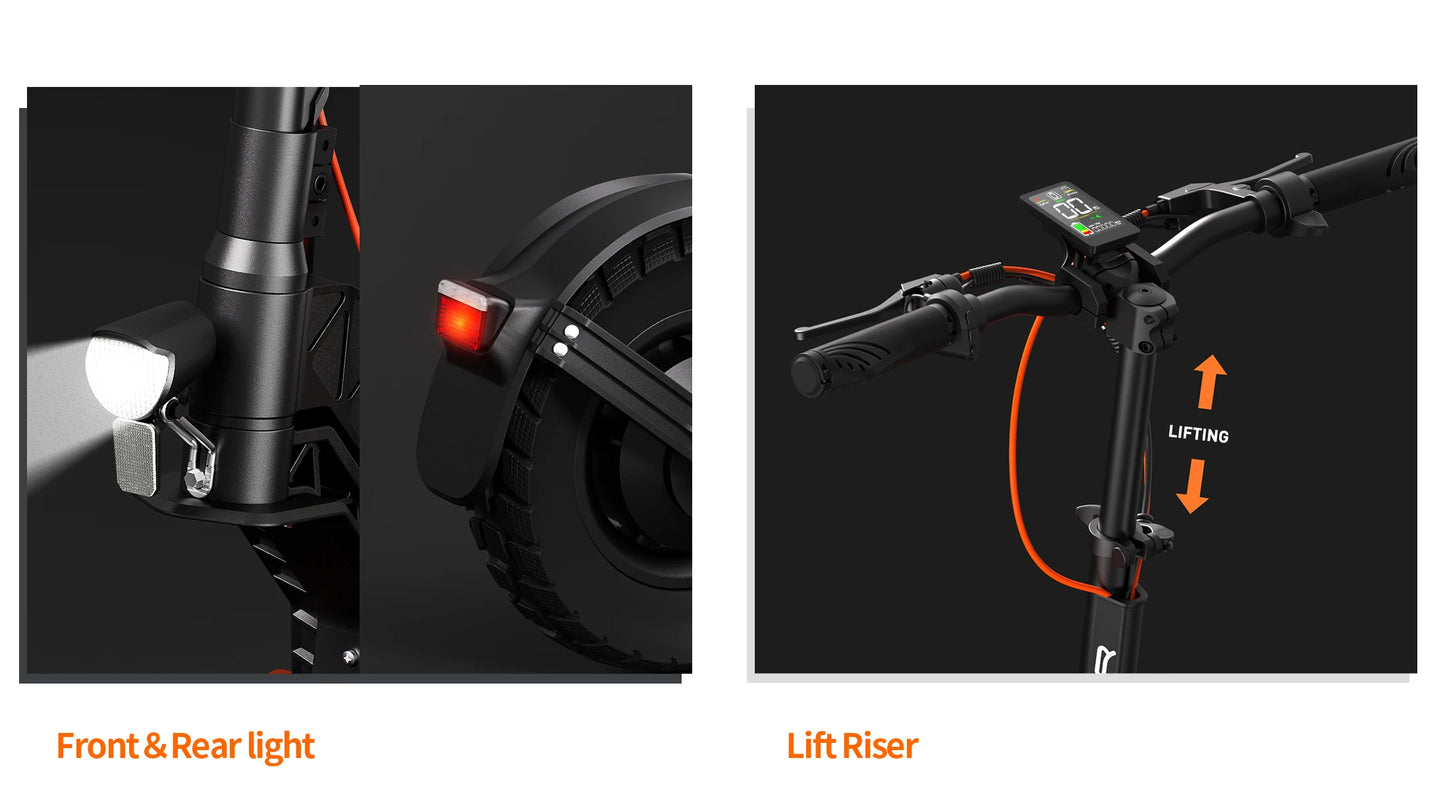 E-Scooter mit 500 W Motor 48 V / 13 Ah Lithium Akku & ABE – Sicher. Stark. Stylisch mit 36-monatiger Gewährleistung