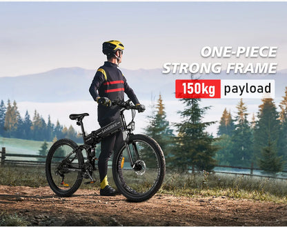26-Zoll modernes, faltbares Elektrofahrrad / Mountainbike für Erwachsene – mit 36-monatiger Gewährleistung