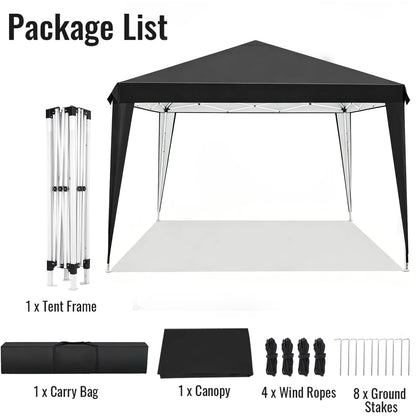 Pavillons 3x3m, wasserabweisend, stabil, Pop-Up-Faltpavillon, UV-Schutz, faltbares Partyzelt, Gartenpavillon für Camping