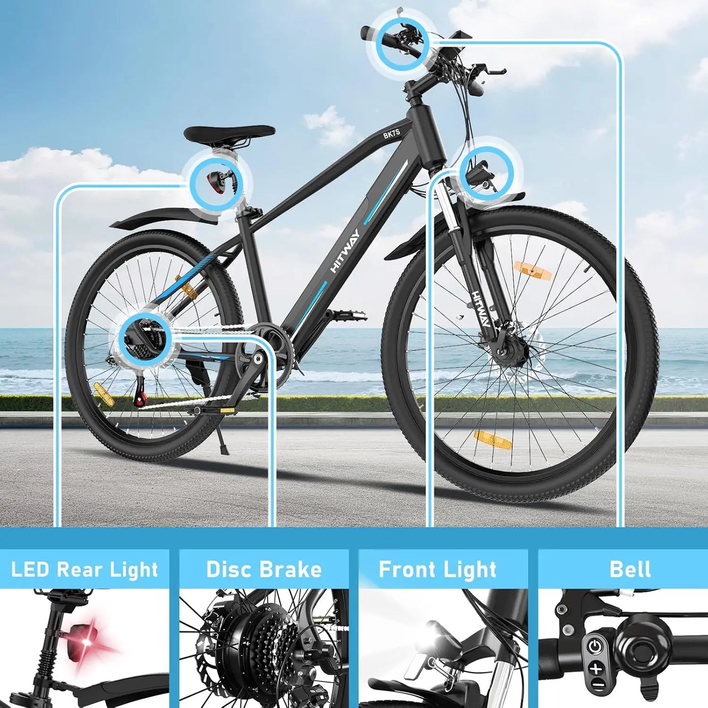 26-Zoll Urban E-Mountainbike - dein kraftvoller Begleiter für Alltag & Abenteuer!